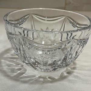 Waterford crystal tulip bowl thank you 4”